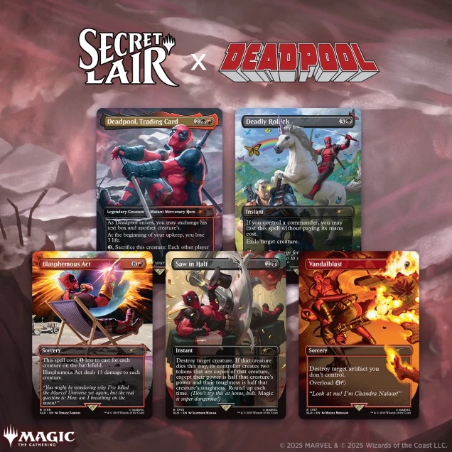  Secret Lair x Marvel's Deadpool Set